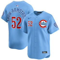Nike Chicago Cubs #52 Pete Crow-Armstrong 2024-25 Blue 2nd Alternate Limited Stitched Baseball Jersey