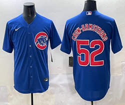 Nike Chicago Cubs #52 Pete Crow-Armstrong Blue Authentic Stitched MLB Jersey