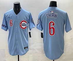Nike Chicago Cubs #6 Matt Shaw Blue 2nd Alternate Limited Stitched Baseball Jersey