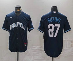 Nike Chicago Cubs #87 Seiya Suzuki Navy City Authentic Stitched MLB jersey