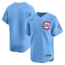 Nike Chicago Cubs Blank Baby Blue 2nd Alternate Stitched Baseball Jersey