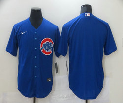 Nike Chicago Cubs Blank Blue Game Authentic Stitched MLB Jersey