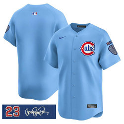 Nike Chicago Cubs Blank Blue Ryne Sandberg Tribute V3 Jersey