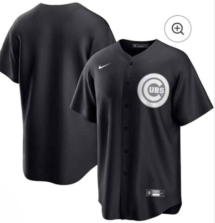 Nike Chicago Cubs Blank Light out black Jersey