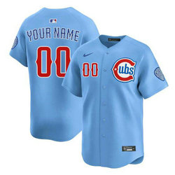 Nike Chicago Cubs Custom 2024-25 Blue 2nd Stitched Baseball Jersey