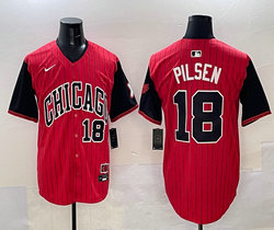 Nike Chicago White Sox #18 Pilsen Red City MLB Jersey