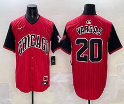 Nike Chicago White Sox #20 Miguel Vargas Red City MLB Jersey