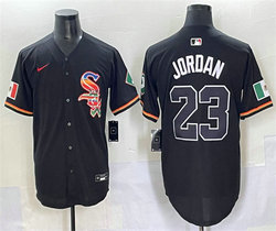 Nike Chicago White Sox #23 Michael Jordan Black Mexico Stitched Baseball Jersey