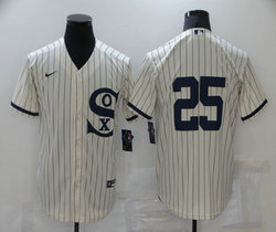 Nike Chicago White Sox #25 Andrew Vaughn 2021 Field of Dreams Game Authentic Stitched MLB Jersey