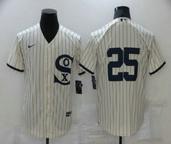 Nike Chicago White Sox #25 Jeff Abbott 2021 Field of Dreams Game Authentic Stitched MLB Jersey