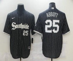 Nike Chicago White Sox #25 Jeff Abbott Black 2021 City Game Authentic Stitched MLB Jersey