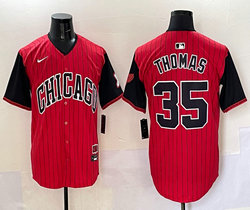 Nike Chicago White Sox #35 Frank Thomas Red City MLB Jersey