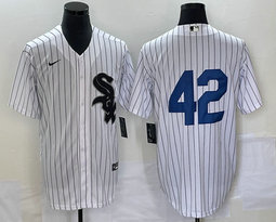 Nike Chicago White Sox #42 Jackie Robinson White Game Authentic Stitched MLB jersey