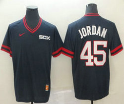 Nike Chicago White Sox #45 Michael Jordan Pullover Throwback Authentic stitched MLB jersey