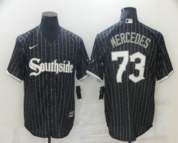 Nike Chicago White Sox #73 Yermin Mercedes Black 2021 City Game Authentic Stitched MLB Jersey