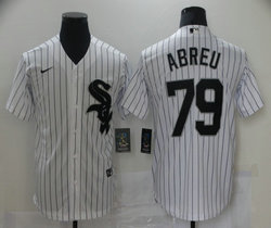 Nike Chicago White Sox #79 Jose Abreu White Game Authentic Stitched MLB Jersey