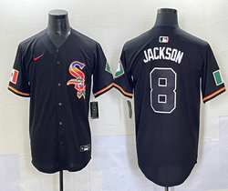 Nike Chicago White Sox #8 Bo Jackson Black Mexico Stitched Baseball Jersey