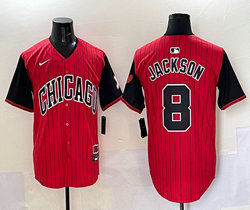 Nike Chicago White Sox #8 Bo Jackson Red City MLB Jersey