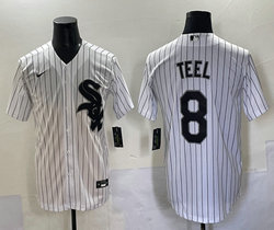 Nike Chicago White Sox #8 Kyle Teel White Authentic Stitched MLB Jersey