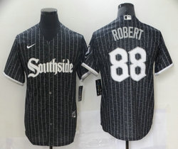 Nike Chicago White Sox #88 Luis Robert Black 2021 City Game Authentic Stitched MLB Jersey