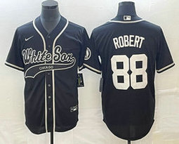 Nike Chicago White Sox #88 Luis Robert Black Joint Authentic Stitched baseball jersey