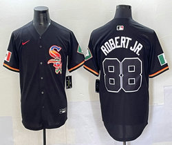 Nike Chicago White Sox #88 Luis Robert JR Black Mexico Stitched Baseball Jersey