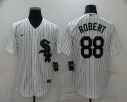 Nike Chicago White Sox #88 Luis Robert White Game Authentic Stitched MLB Jersey