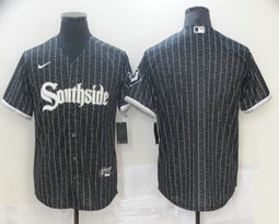 Nike Chicago White Sox Blank Black 2021 City Game Authentic Stitched MLB Jersey