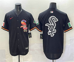 Nike Chicago White Sox Blank Black Mexico Stitched Baseball Jersey