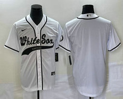Nike Chicago White Sox Blank White Joint Authentic Stitched baseball jersey