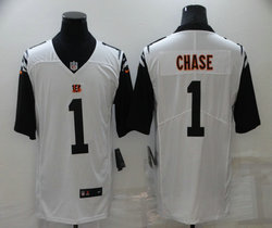 Nike Cincinnati Bengals #1 Ja'Marr Chase White Rush Authentic Stitched NFL Jersey