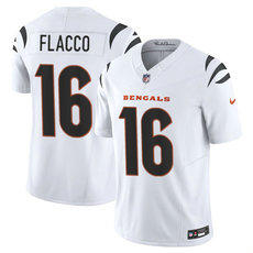 Nike Cincinnati Bengals #16 Joe Flacco White Authentic Stitched NFL Jersey