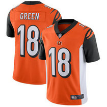 Nike Cincinnati Bengals #18 A.J. Green Orange Vapor Untouchable Limited Authentic Stitched NFL Jersey