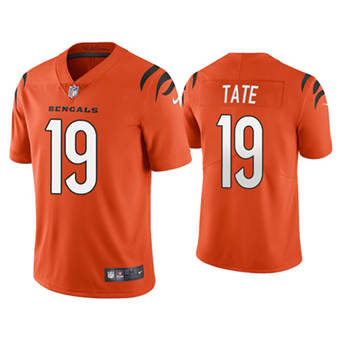 Nike Cincinnati Bengals #19 Auden Tate Orange Vapor Untouchable Stitched Football Jersey