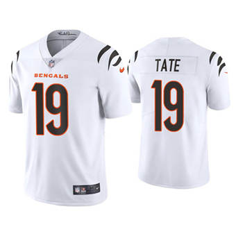 Nike Cincinnati Bengals #19 Auden Tate White Vapor Untouchable Stitched Football Jersey