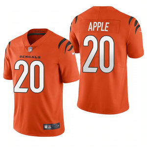 Nike Cincinnati Bengals #20 Eli Apple Orange 2021 Vapor Untouchable Authentic Stitched NFL Jersey