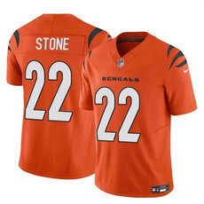 Nike Cincinnati Bengals #22 Geno Stone Orange 2023 F.U.S.E. Football Stitched Jersey