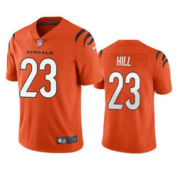 Nike Cincinnati Bengals #23 Daxton Hill Orange Vapor Untouchable Stitched Football Jersey