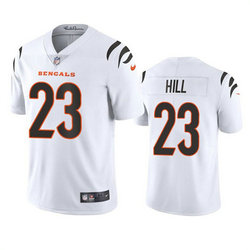 Nike Cincinnati Bengals #23 Daxton Hill White Vapor Untouchable Stitched Football Jersey