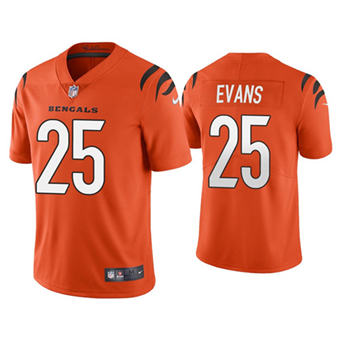 Nike Cincinnati Bengals #25 Chris Evans Orange Vapor Untouchable Stitched Football Jersey
