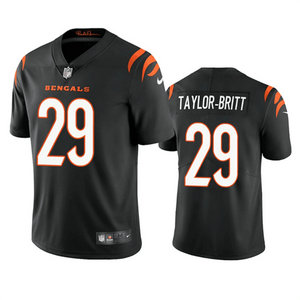 Nike Cincinnati Bengals #29 Cam Taylor-Britt Black Vapor Untouchable Authentic Stitched NFL Jersey