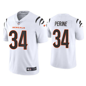 Nike Cincinnati Bengals #34 Samaje Perine White Vapor Untouchable Stitched Football Jersey