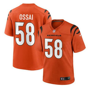 Nike Cincinnati Bengals #58 Joseph Ossai Orange Vapor Untouchable Authentic Stitched NFL Jersey
