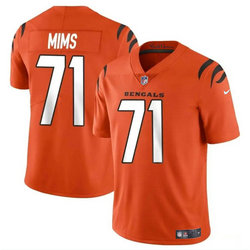 Nike Cincinnati Bengals #71 Amarius Mims Orange 2024 Draft Vapor Untouchable Football Jersey
