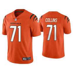 Nike Cincinnati Bengals #71 La'el Collins Orange Vapor Untouchable Stitched Football Jersey