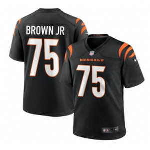 Nike Cincinnati Bengals #75 Orlando Brown Jr Black Vapor Untouchable Authentic Stitched NFL Jersey