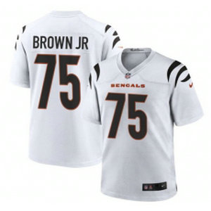 Nike Cincinnati Bengals #75 Orlando Brown Jr White Vapor Untouchable Authentic Stitched NFL Jersey