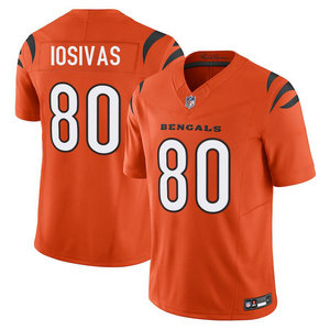 Nike Cincinnati Bengals #80 Andrei Iosivas orange Vapor Untouchable Authentic Stitched NFL Jersey