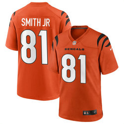 Nike Cincinnati Bengals #81 Irv Smith Jr Orange Vapor untouchable Authentic stitched NFL jersey