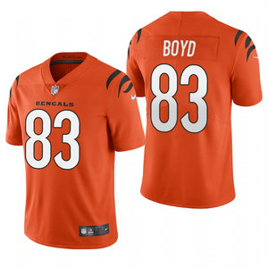 Nike Cincinnati Bengals #83 Tyler Boyd Orange 2021 Vapor Untouchable Authentic Stitched NFL Jersey